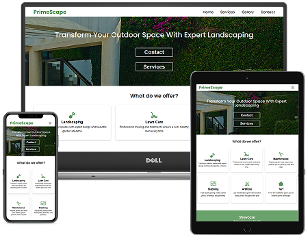 Showcase of responsive website
